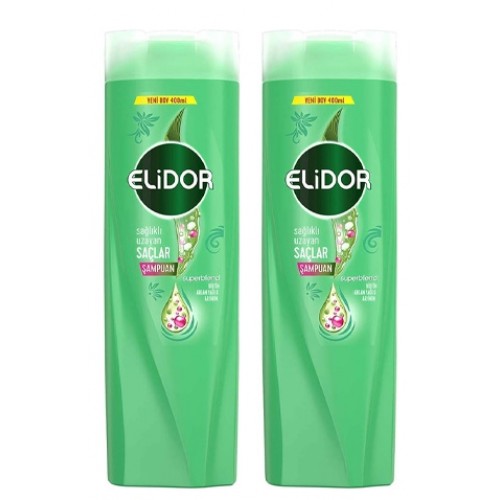 Elidor Sağlıklı Uzayan Saçlar İçin Biotin Şampuan 400 ml x 2 Adet