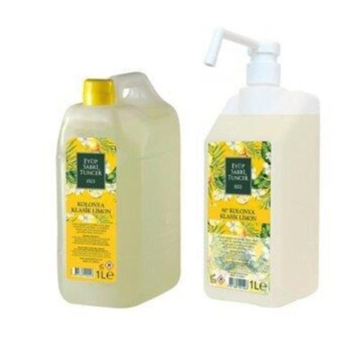 Eyüp Sabri Tuncer Limon Kolonyası 1 Lt Bidon + Pompalı Kolonya 1 Lt