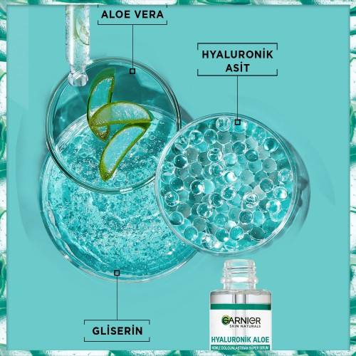 Garnier Hyaluronik Aloe Nemlendirici Dolgunlaştırıcı Süper Serum 30 ml Garnier Hyaluronik Aloe Nemlendirici Dolgunlaştırıcı Süper Serum 30 ml