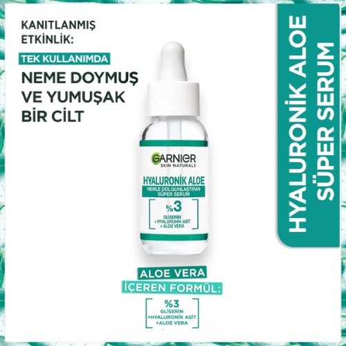 Garnier Hyaluronik Aloe Nemlendirici Süper Serum 30 ml x 2 Adet Garnier Hyaluronik Aloe Nemlendirici Süper Serum 30 ml x 2 Adet