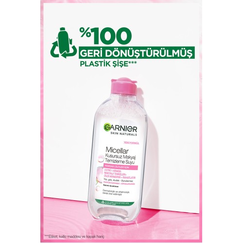 Garnier Micellar Kusursuz Makyaj Temizleme Suyu 400 ml x 2 Adet