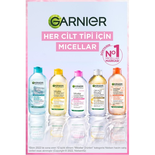 Garnier Micellar Kusursuz Makyaj Temizleme Suyu 400 ml x 2 Adet