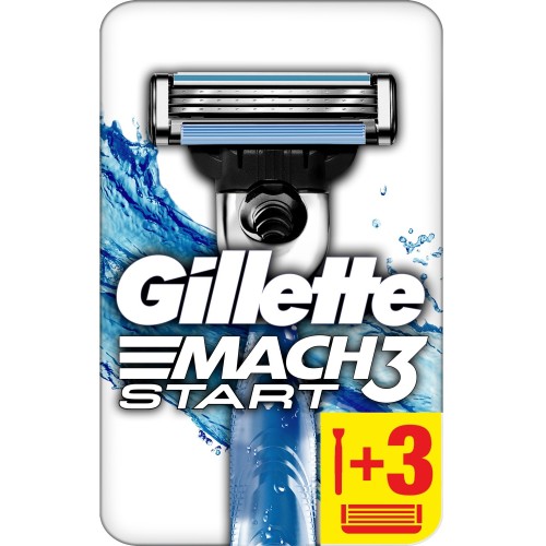 Gillette Mach3 Start Tıraş Makinesi + 3 Yedek Tıraş Bıçağı Gillette Mach3 Start Tıraş Makinesi + 3 Yedek Tıraş Bıçağı