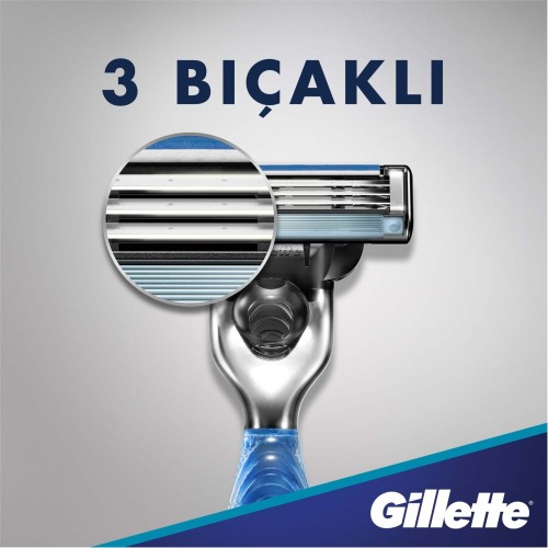 Gillette Mach3 Start Tıraş Makinesi + 3 Yedek Tıraş Bıçağı Gillette Mach3 Start Tıraş Makinesi + 3 Yedek Tıraş Bıçağı
