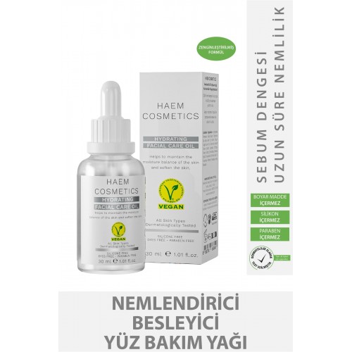 Haem Cosmetics Nemlendirici ve Işıltı Verici Yüz Bakım Yağı 30 ml
