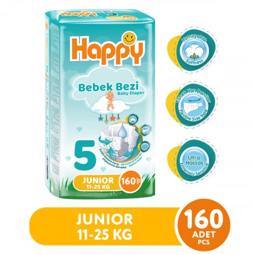 Happy Bebek Bezi Junior 5 No 40 lı x 4 Adet