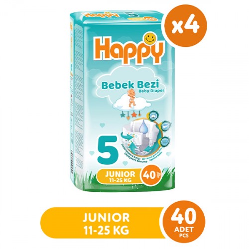 Happy Bebek Bezi Junior 5 No 40 lı x 4 Adet