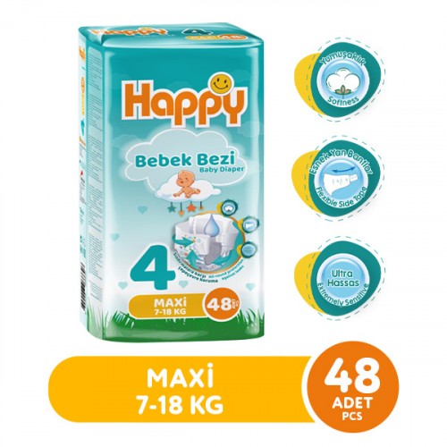 Happy Bebek Bezi Maxi 4 No 48 li