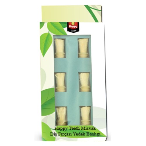 Happy Teeth Misvak Diş Fırçası Yedek Başlığı 6 lı