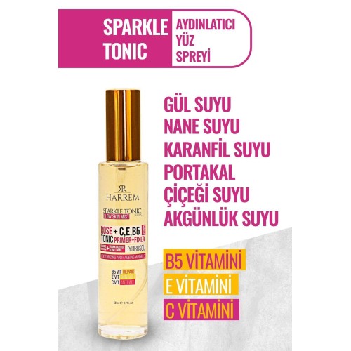 Harrem Sparkle Tonik Aydınlatıcı Yüz Spreyi 50 ml