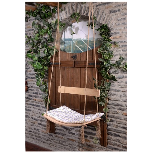 Holmen Çağlayan Sırt Dayanaklı Ahşap Salıncak