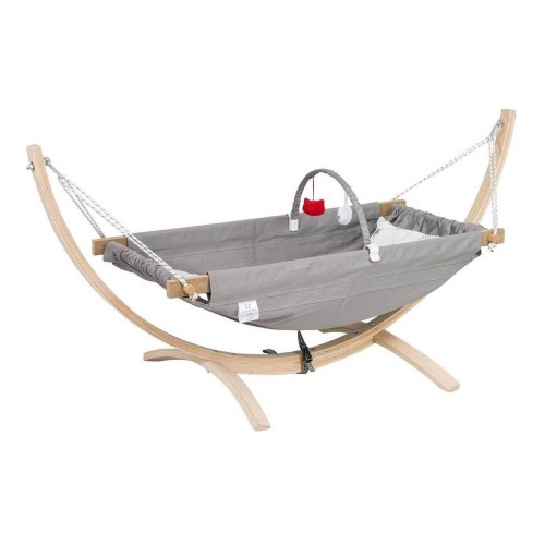 Holmen Fethiye Cibinlikli Ahşap Bebek Hamağı - Gri Holmen Fethiye Cibinlikli Ahşap Bebek Hamağı - Gri