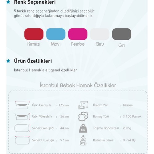 Holmen İstanbul Bebek Hamağı - Ekru