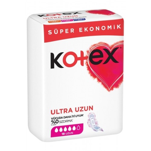 Kotex Ultra Quadro Süper Eko Uzun 18 li