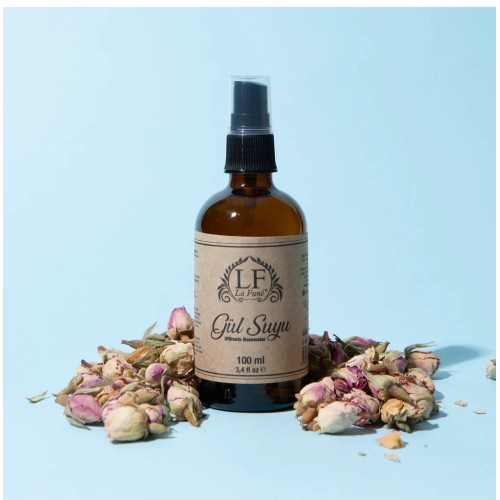 Lafune Yağı Alınmamış Tam Gül Suyu Cam Sprey 100 ml