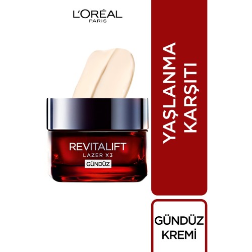 Loreal Paris Revitalift Lazer Yaşlanma Karşıtı Gündüz Kremi 50 ml Loreal Paris Revitalift Lazer Yaşlanma Karşıtı Gündüz Kremi 50 ml