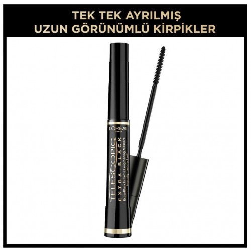 Loreal Paris Telescopic Carbon Extra Black Siyah Maskara