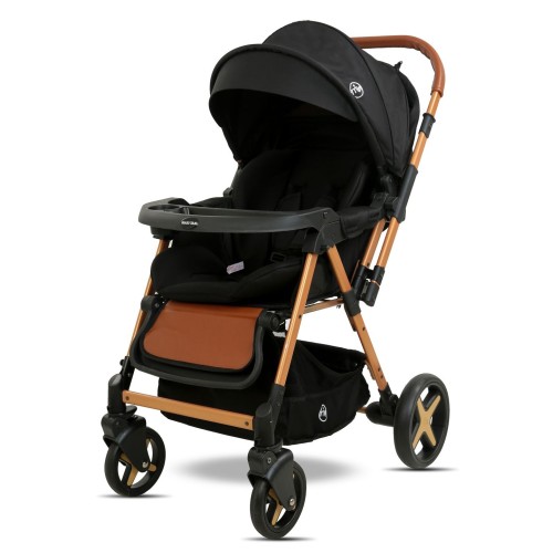 Maxi Taxi Milano Çift Yönlü Bebek Arabası-Gold Siyah