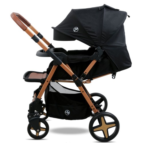Maxi Taxi Milano Çift Yönlü Bebek Arabası-Gold Siyah