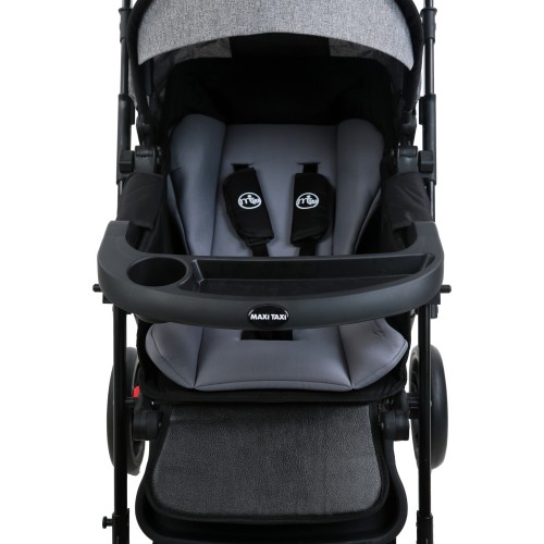 Maxi Taxi Milano Çift Yönlü Bebek Arabası-Gri Maxi Taxi Milano Çift Yönlü Bebek Arabası-Gri
