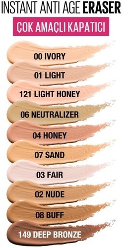 Maybelline New York Instant Anti Age Eraser Kapatıcı 03 Fair