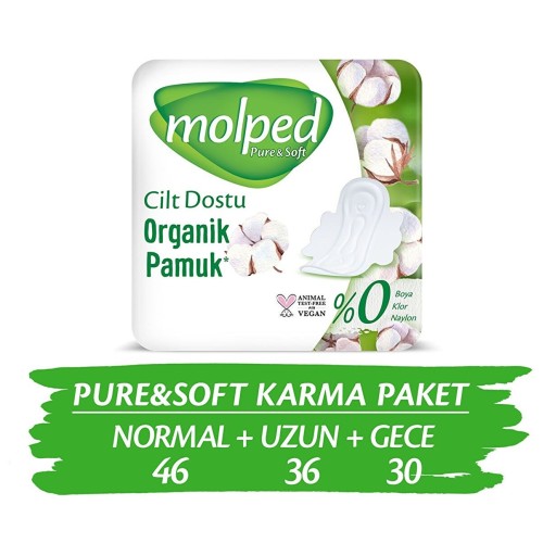 Molped Pure Soft Hijyenik Ped Süper Mega Paket 112 Adet