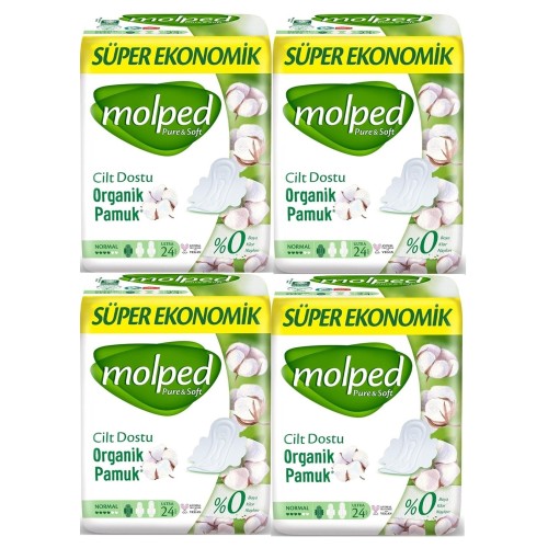 Molped Pure Soft Ekonomik Hijyenik Ped Normal 24 lü x 4 Adet
