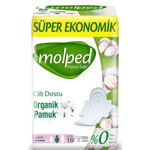Molped Pure Soft Ekonomik Hijyenik Ped Uzun 18 li