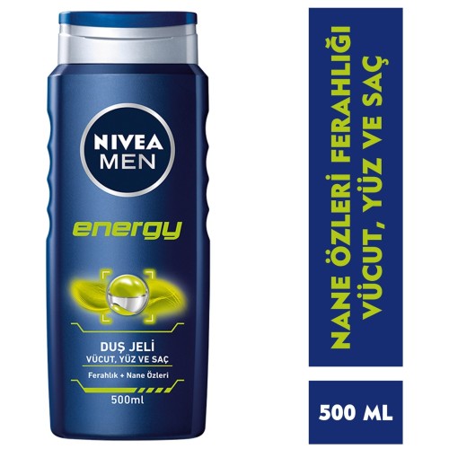 Nivea Men Energy Erkek Duş Jeli 500 ml