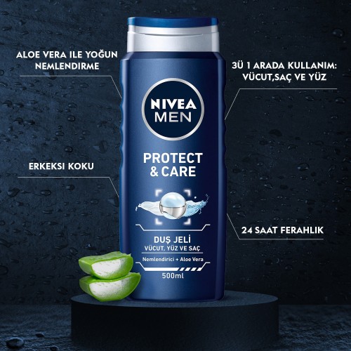 Nivea Men Protect Care Erkek Duş Jeli 500 ml
