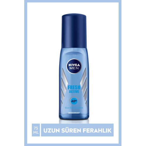Nivea Men Pump Sprey Fresh Active Erkek Deodorant 75 ml