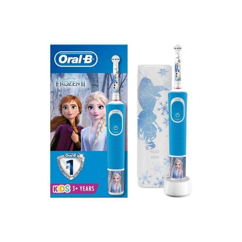 Oral-B Çocuk D100 Frozen Şarj Edilebilir Diş Fırçası + Seyahat Kabı