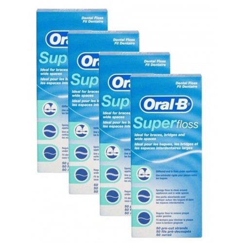 Oral-B Diş İpi Super Floss 50 Adet x 4 Adet