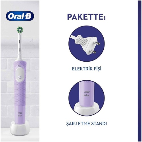 Oral-B Vitality Pro Lila Protect X Clean Şarjlı Diş Fırçası