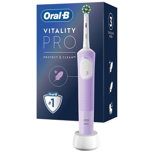 Oral-B Vitality Pro Lila Protect X Clean Şarjlı Diş Fırçası