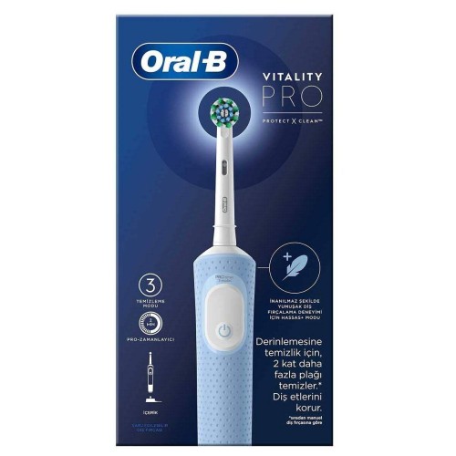 Oral-B Vitality Pro Mavi Protect X Clean Şarjlı Diş Fırçası