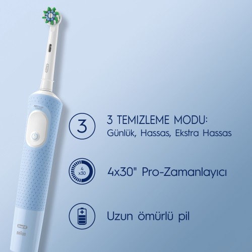 Oral-B Vitality Pro Mavi Protect X Clean Şarjlı Diş Fırçası