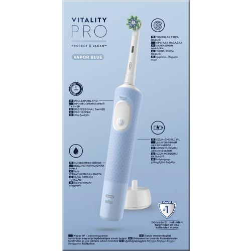 Oral-B Vitality Pro Mavi Protect X Clean Şarjlı Diş Fırçası