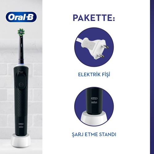 Oral-B Vitality Pro Siyah Protect X Clean Şarjlı Diş Fırçası