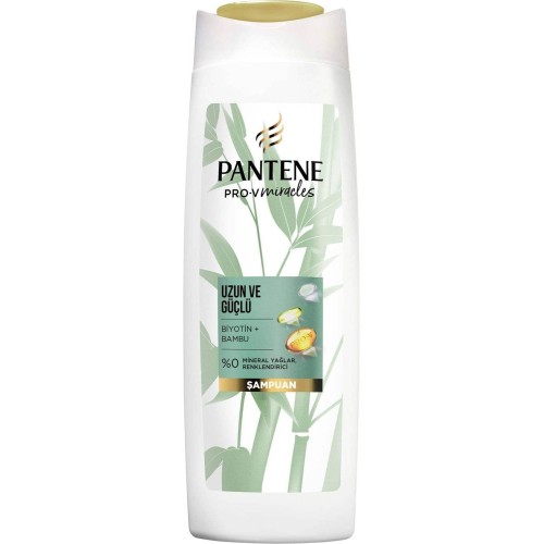 Pantene Uzun ve Güçlü Saçlar Bambu ve Biyotinli Şampuan 400 ml Pantene Uzun ve Güçlü Saçlar Bambu ve Biyotinli Şampuan 400 ml