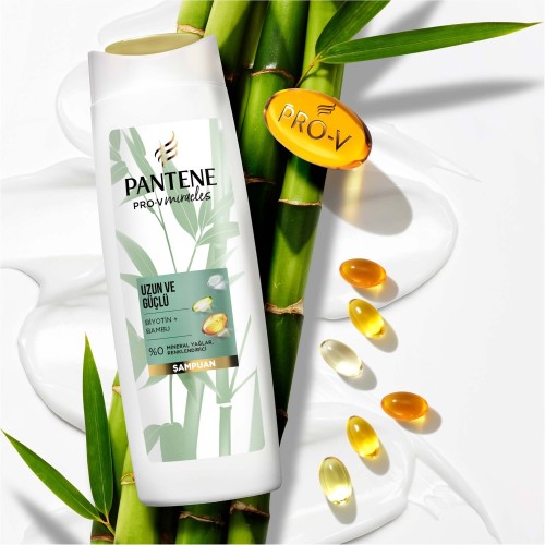 Pantene Uzun ve Güçlü Saçlar Bambu ve Biyotinli Şampuan 400 ml Pantene Uzun ve Güçlü Saçlar Bambu ve Biyotinli Şampuan 400 ml