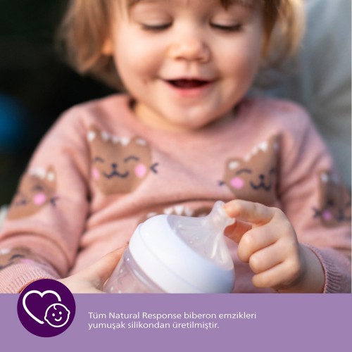 Philips Avent SCY965/02 Doğal Tepkili 2 li Biberon Emziği 6 Ay+ Philips Avent SCY965/02 Doğal Tepkili 2 li Biberon Emziği 6 Ay+