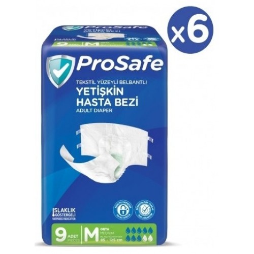 Prosafe Belbantlı Hasta Bezi M Beden 54 Adet