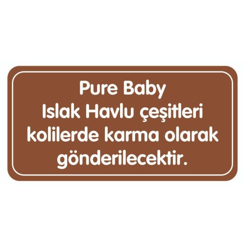 Pure Baby Islak Mendil 50 li x 12 Adet