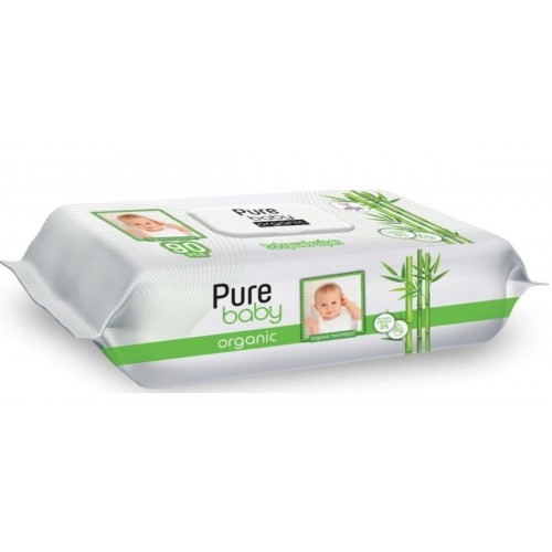 Pure Baby Islak Mendil Organik Bambu 90 lı