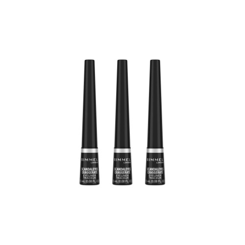 Rimmel London Eyeliner Exaggerate Eye Liner 001 Black x 3 Adet