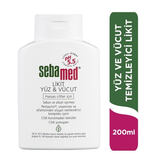 Sebamed Likit Yüz ve Vücut Temizleyici 200 ml