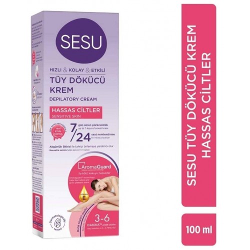 Sesu Tüy Dökücü Krem Hassas Ciltler 100 ml