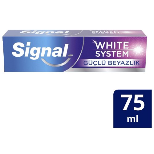 Signal White System Güçlü Beyazlık Diş Macunu 75 ml x 3 Adet