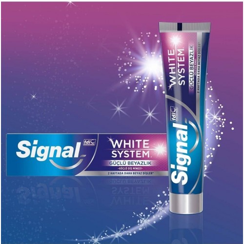 Signal White System Güçlü Beyazlık Diş Macunu 75 ml x 3 Adet